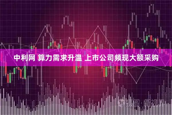 中利网 算力需求升温 上市公司频现大额采购